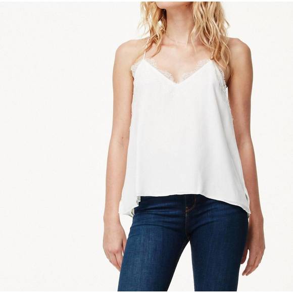 NEW CAMI NYC the racer charmeuse in white - Picture 4 of 5